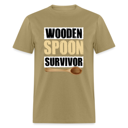 Wooden Spoon Survivor T-Shirt - khaki