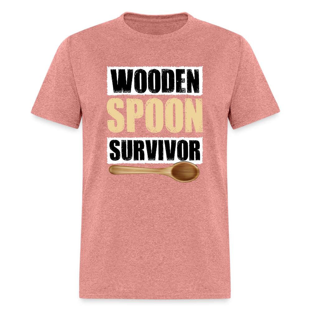 Wooden Spoon Survivor T-Shirt - heather mauve