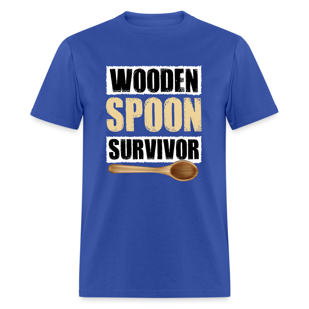 Wooden Spoon Survivor T-Shirt - royal blue