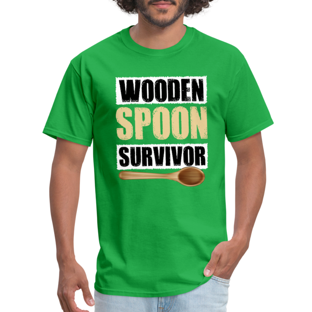 Wooden Spoon Survivor T-Shirt - bright green