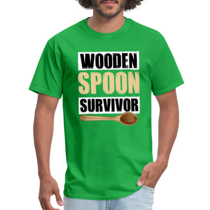 Wooden Spoon Survivor T-Shirt - bright green