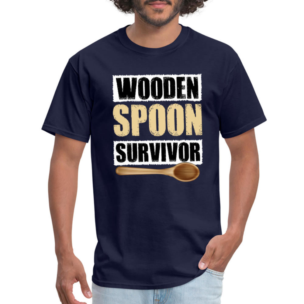 Wooden Spoon Survivor T-Shirt - navy