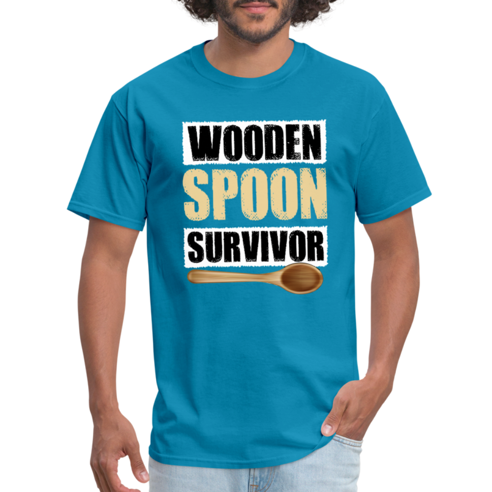 Wooden Spoon Survivor T-Shirt - turquoise