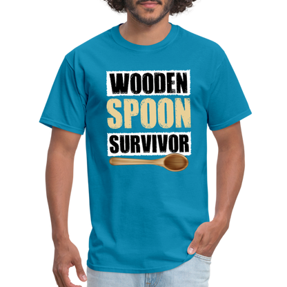 Wooden Spoon Survivor T-Shirt - turquoise