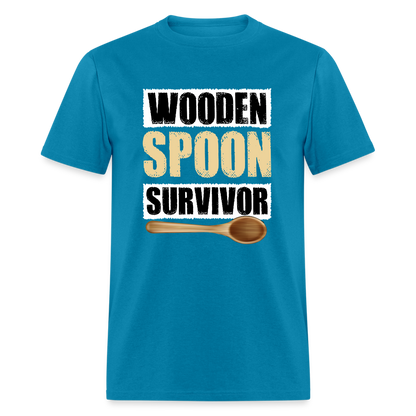 Wooden Spoon Survivor T-Shirt - turquoise