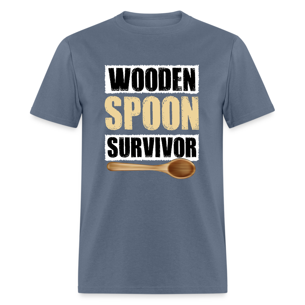 Wooden Spoon Survivor T-Shirt - denim