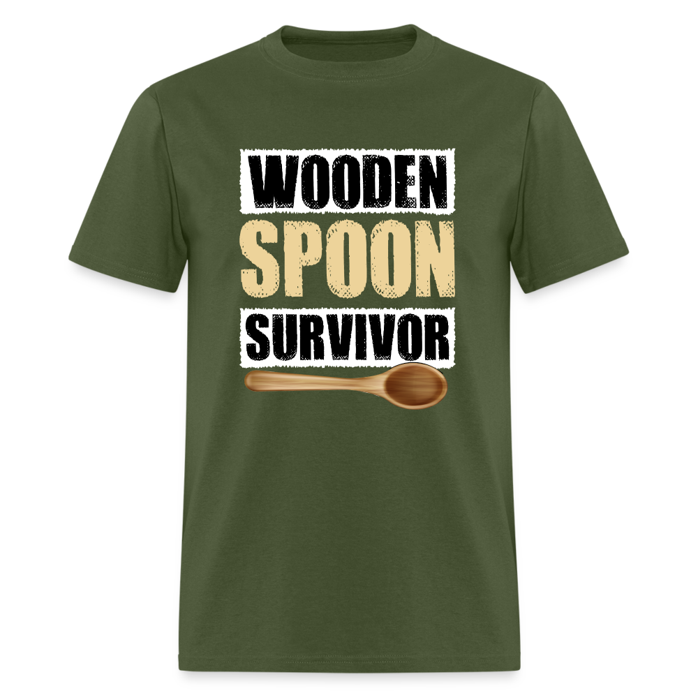 Wooden Spoon Survivor T-Shirt - military green