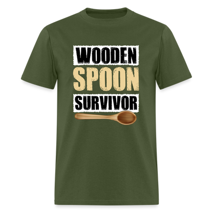 Wooden Spoon Survivor T-Shirt - military green