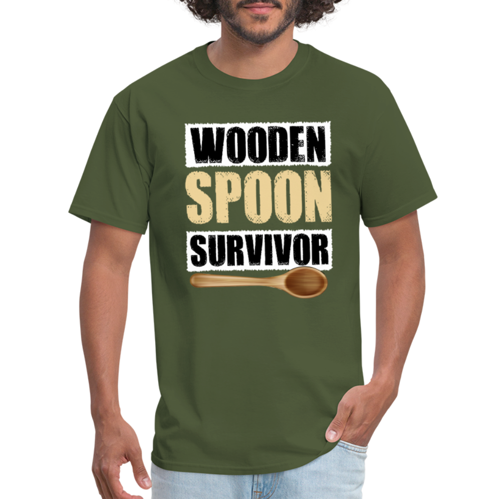 Wooden Spoon Survivor T-Shirt - military green