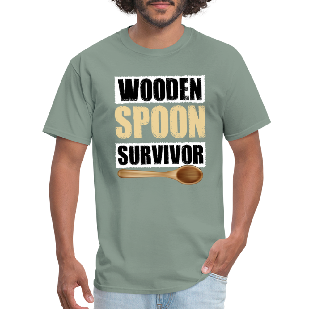 Wooden Spoon Survivor T-Shirt - sage