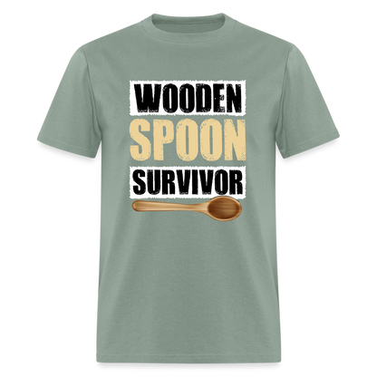 Wooden Spoon Survivor T-Shirt - sage