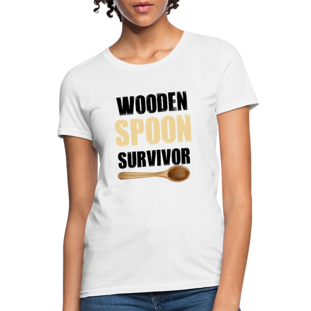 Wooden Spoon Survivor Women's T-Shirt - white