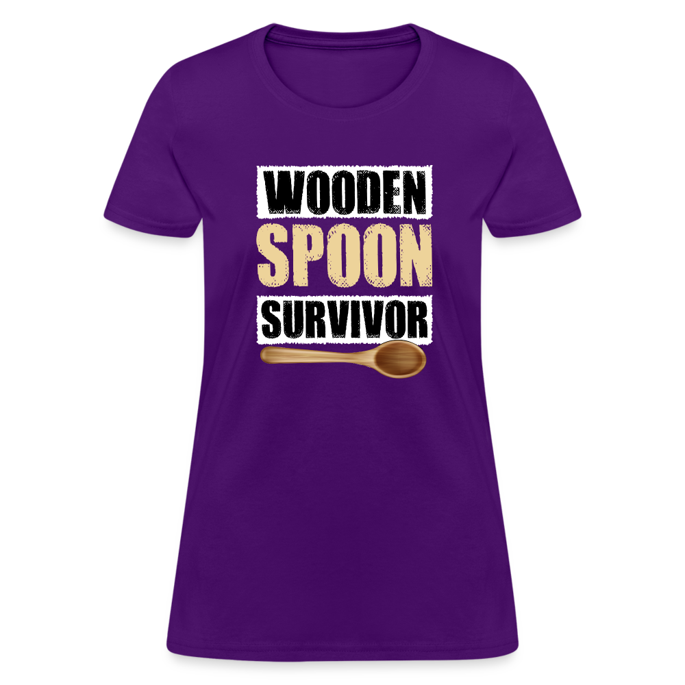 Wooden Spoon Survivor Women's T-Shirt - purple