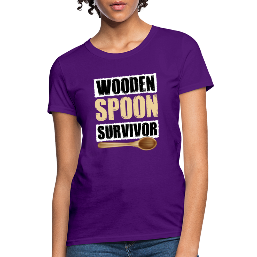 Wooden Spoon Survivor Women's T-Shirt - purple