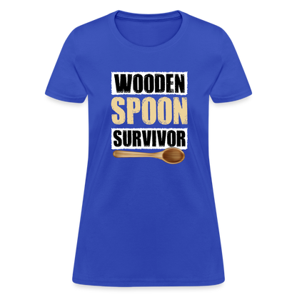 Wooden Spoon Survivor Women's T-Shirt - royal blue