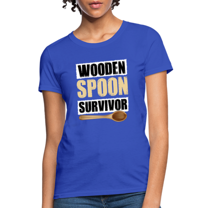 Wooden Spoon Survivor Women's T-Shirt - royal blue