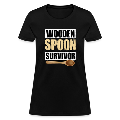 Wooden Spoon Survivor Women's T-Shirt - black