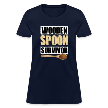 Wooden Spoon Survivor Women's T-Shirt - navy