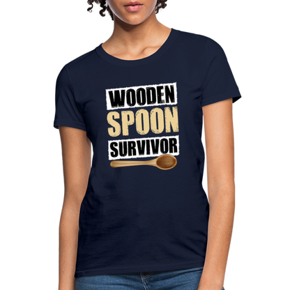 Wooden Spoon Survivor Women's T-Shirt - navy