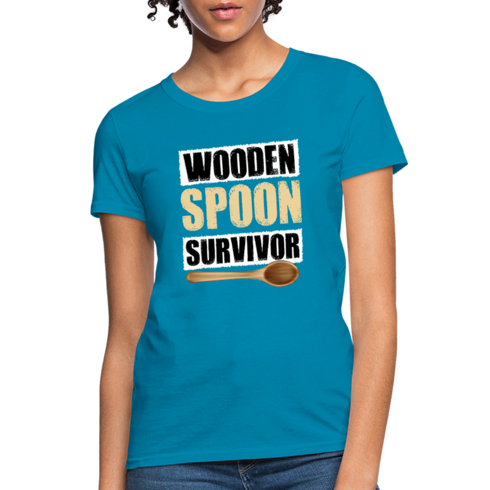 Wooden Spoon Survivor Women's T-Shirt - turquoise