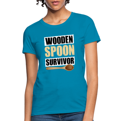 Wooden Spoon Survivor Women's T-Shirt - turquoise