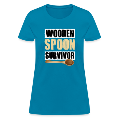 Wooden Spoon Survivor Women's T-Shirt - turquoise