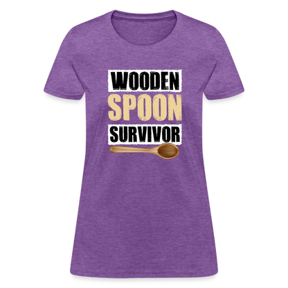 Wooden Spoon Survivor Women's T-Shirt - purple heather