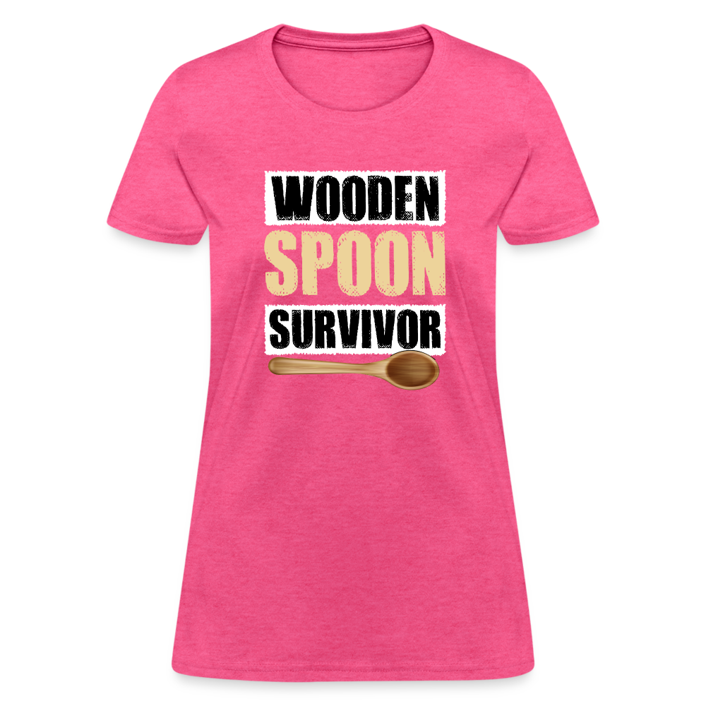 Wooden Spoon Survivor Women's T-Shirt - heather pink