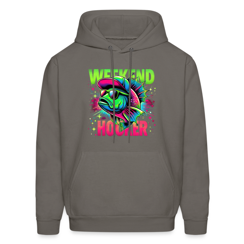 Fishing Weekend Hooker Hoodie - asphalt gray