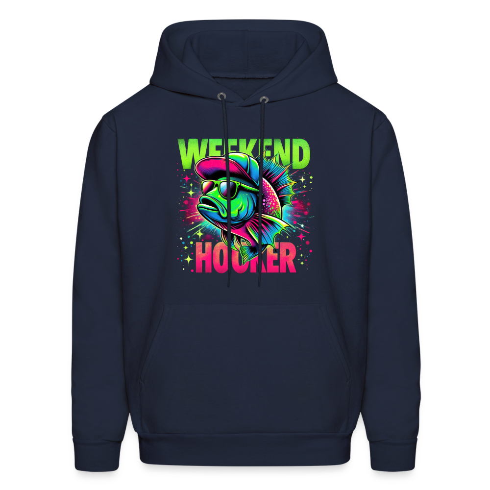 Fishing Weekend Hooker Hoodie - navy