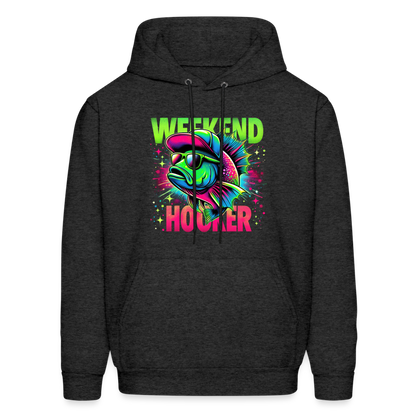 Fishing Weekend Hooker Hoodie - charcoal grey