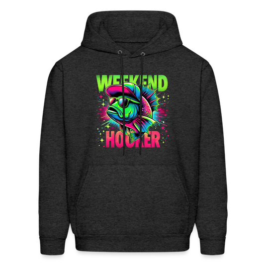 Fishing Weekend Hooker Hoodie - charcoal grey