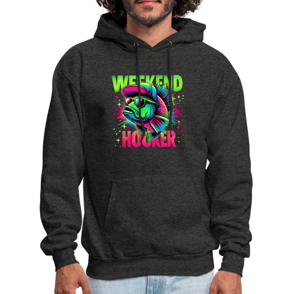 Fishing Weekend Hooker Hoodie - charcoal grey