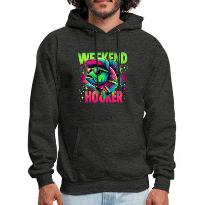 Fishing Weekend Hooker Hoodie - charcoal grey