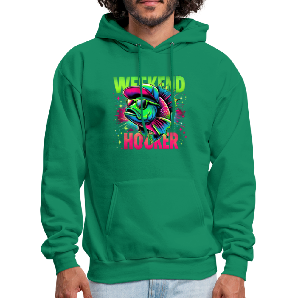 Fishing Weekend Hooker Hoodie - kelly green