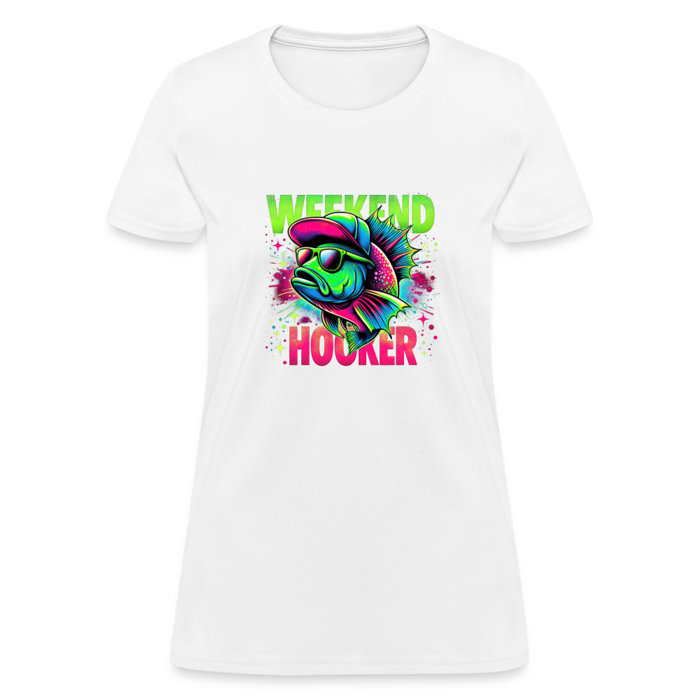 Fishing Weekend Hooker Women's T-Shirt - white