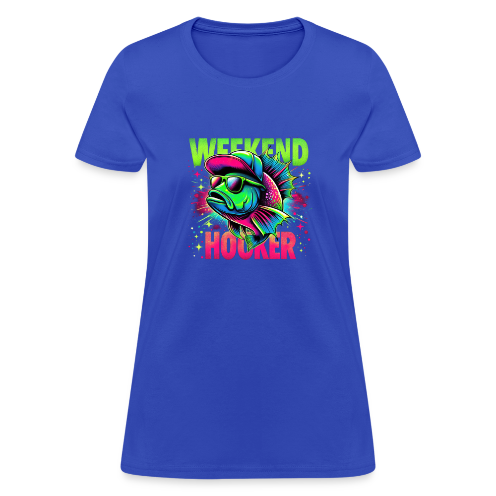 Fishing Weekend Hooker Women's T-Shirt - royal blue