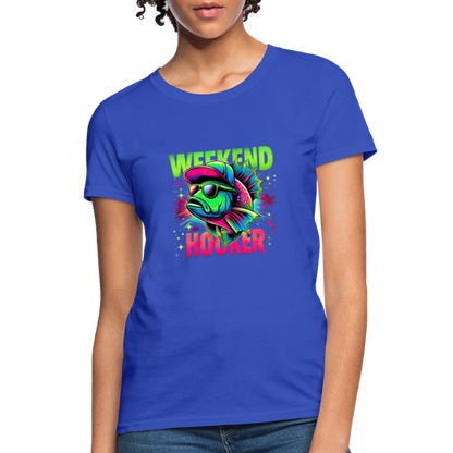 Fishing Weekend Hooker Women's T-Shirt - royal blue