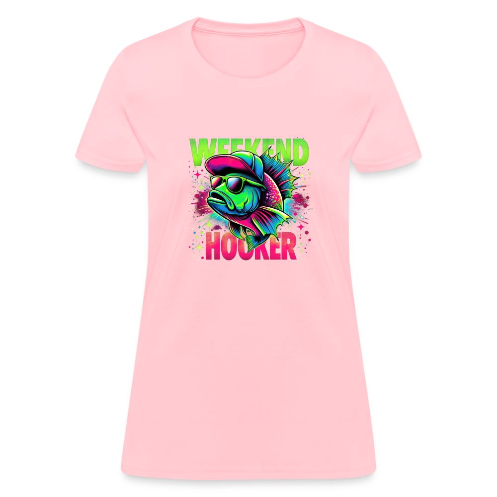 Fishing Weekend Hooker Women's T-Shirt - pink