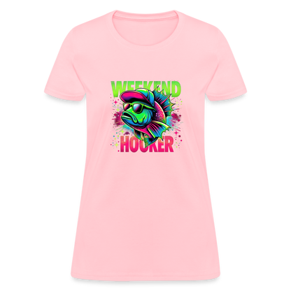 Fishing Weekend Hooker Women's T-Shirt - pink