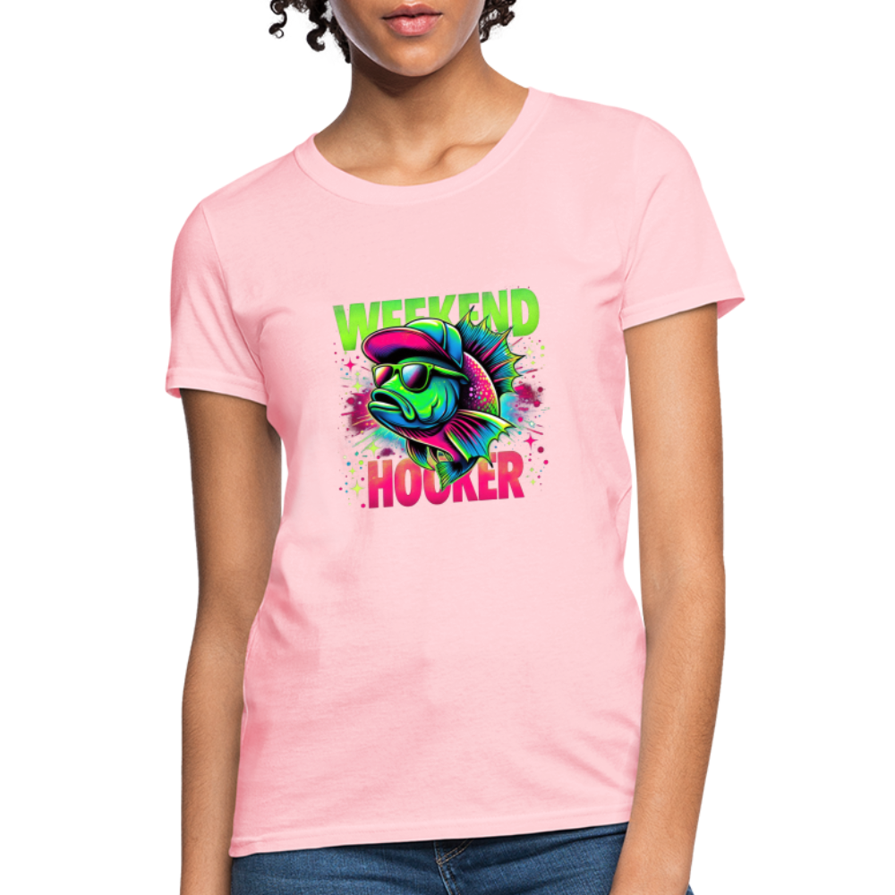 Fishing Weekend Hooker Women's T-Shirt - pink