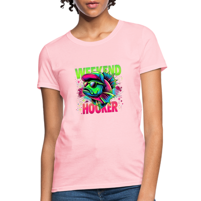 Fishing Weekend Hooker Women's T-Shirt - pink