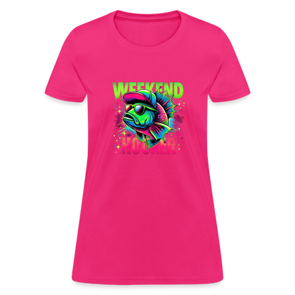 Fishing Weekend Hooker Women's T-Shirt - fuchsia