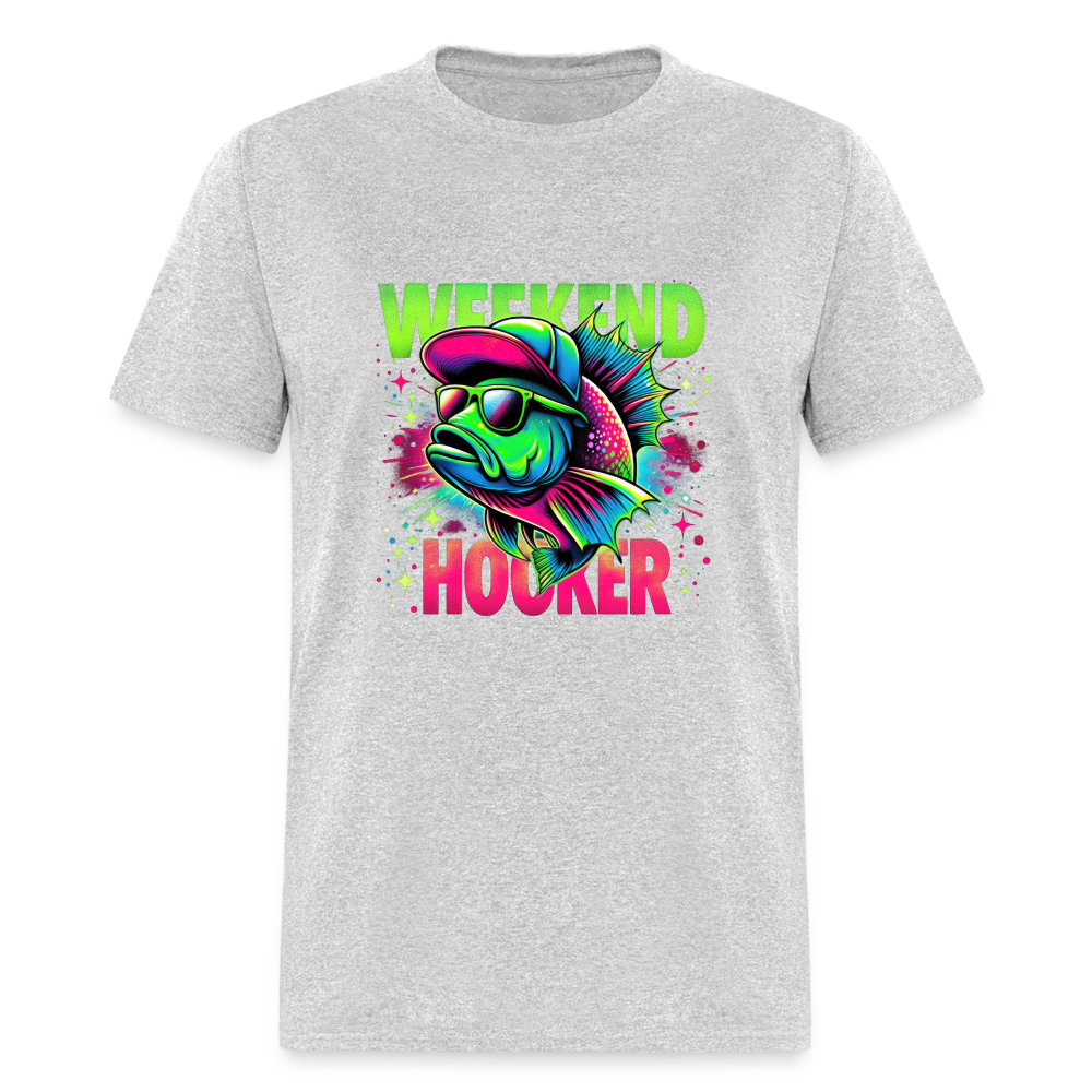 Fishing Weekend Hooker T-Shirt - heather gray