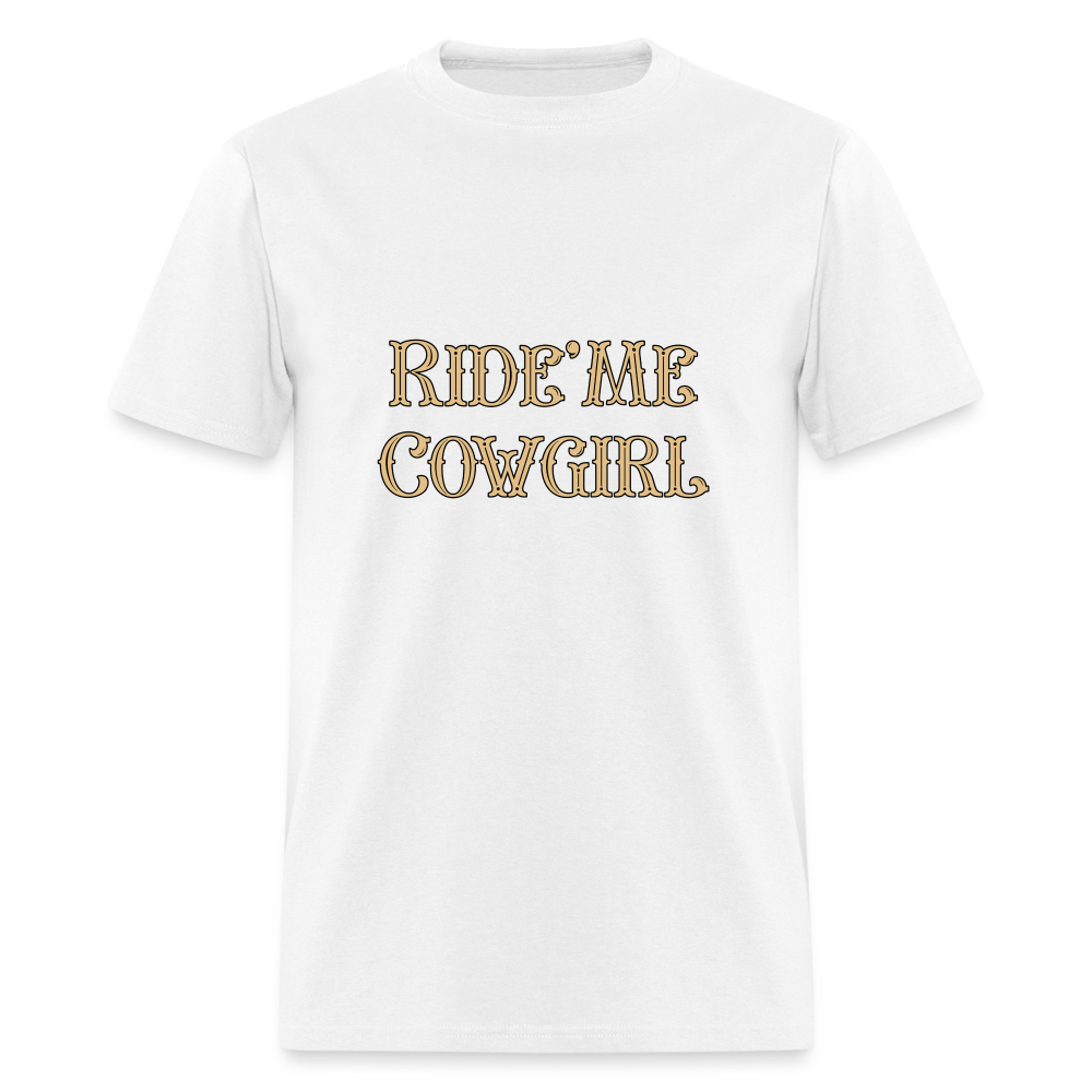Ride' Me Cowgirl T-Shirt - white