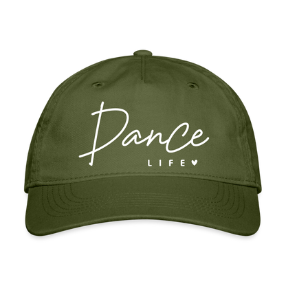 Dance Life : Organic Baseball Cap - olive green