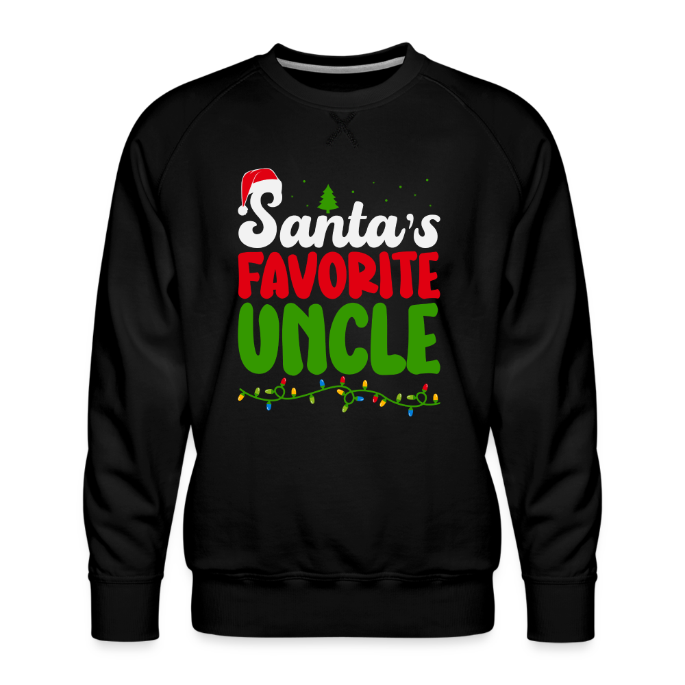 Santa's Favorite Uncle Premium Sweatshirt - black