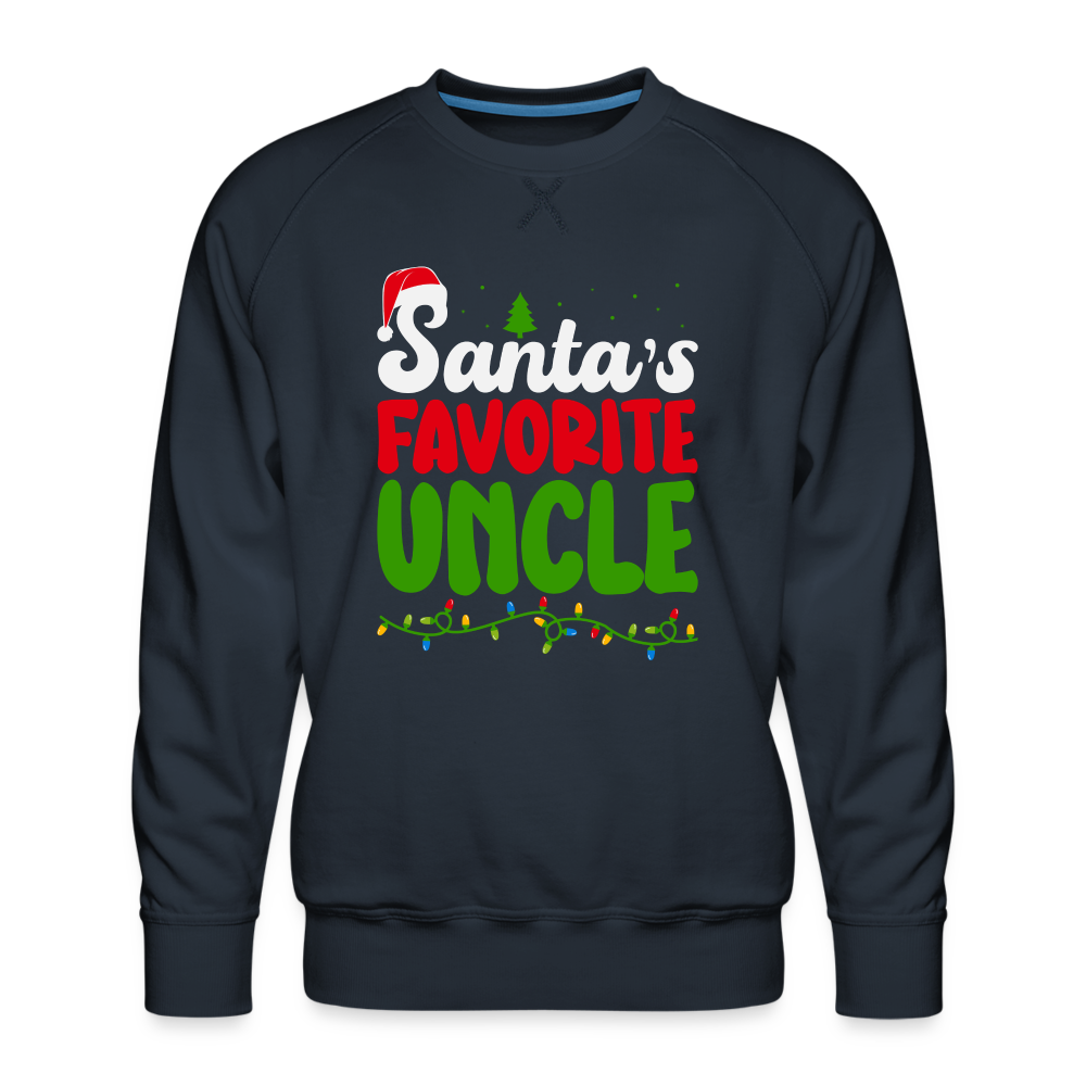 Santa's Favorite Uncle Premium Sweatshirt - navy