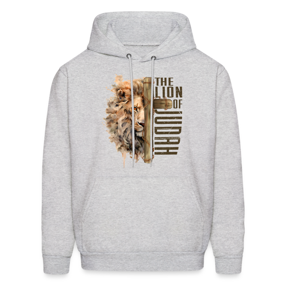 Jesus Lion of Judah Hoodie - ash 