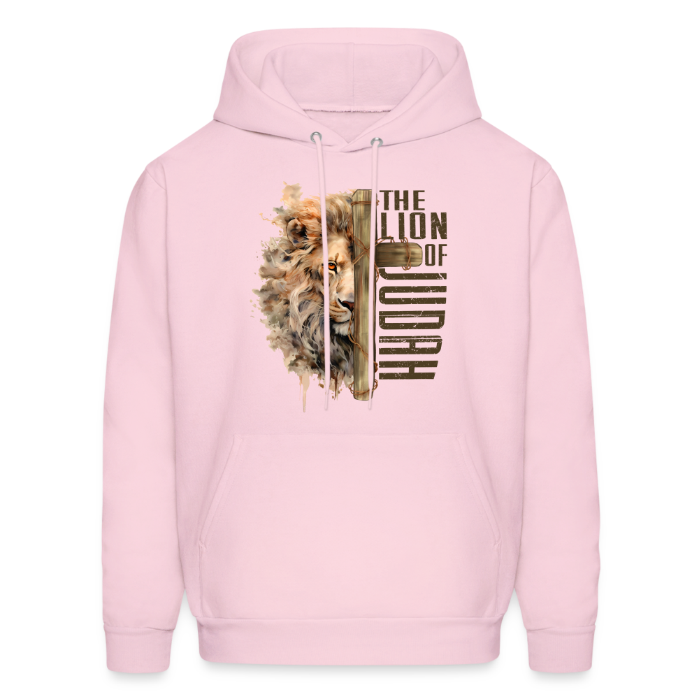 Jesus Lion of Judah Hoodie - pale pink